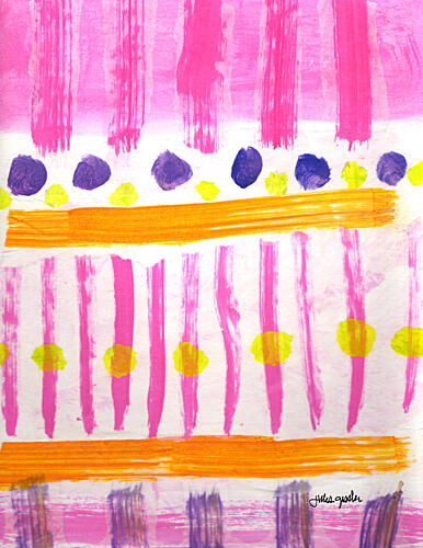 Pattern Pink Art Print by Jules Gissler