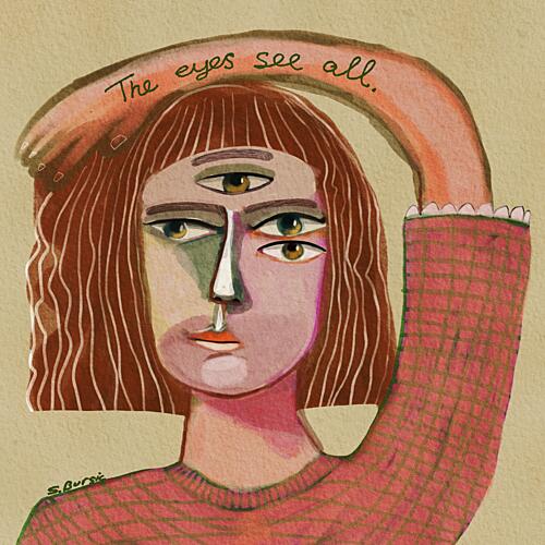 The Eyes See All Fantastique reproduction
