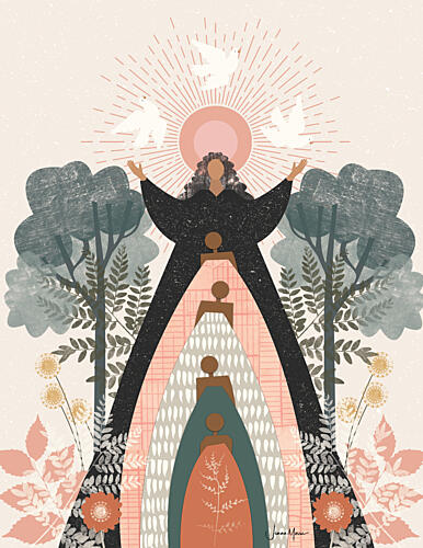 Sacred Motherhood Art Print by Jemma Morris