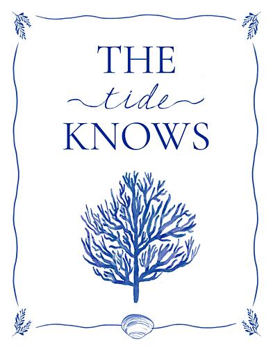 The Tide Knows Coral Art Print by Austin