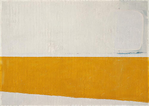 Minimalist Yellow Horizon Art Print by Fernando Vieira
