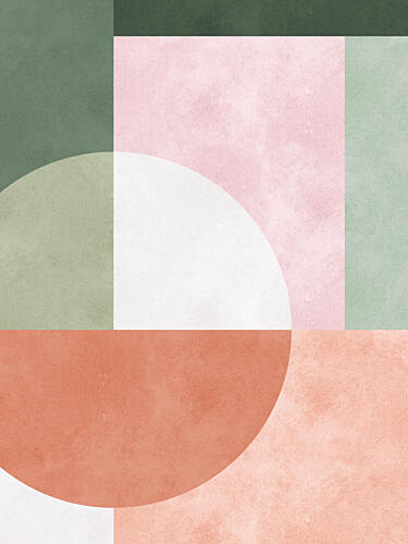 Modern Earthy Geometric Geometric Print