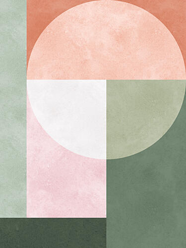 Modern Earthy Geometric Geometric Print