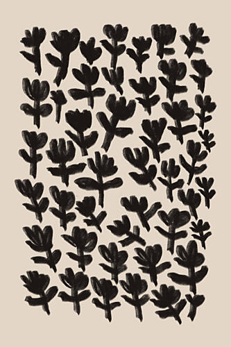 Organic Botanical Field Art Print by Melloi Art Prints