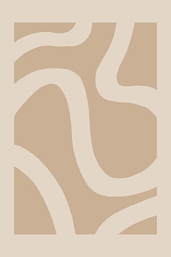 Soft Organic Curves Art Print by Melloi Art Prints