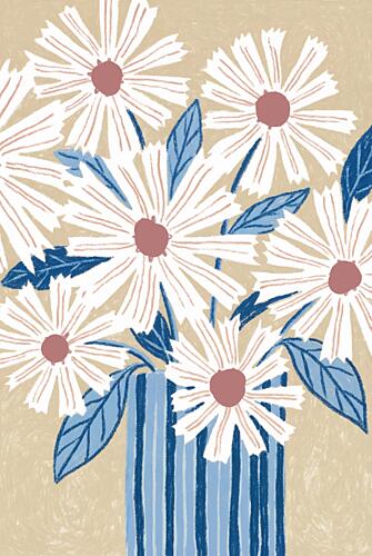 Charming Daisy Bouquet Art Print by Melloi Art Prints