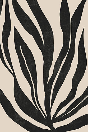 Abstract Botanical Fronds Art Print by Melloi Art Prints