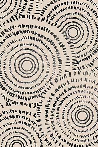Organic Circle Pattern Art Print by Melloi Art Prints
