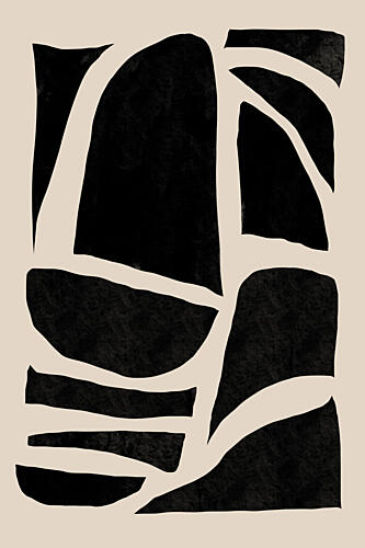 Modern Organic Abstract Art Print by Melloi Art Prints