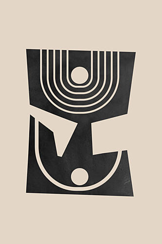 Balanced Geometric Shapes Art Print by Melloi Art Prints