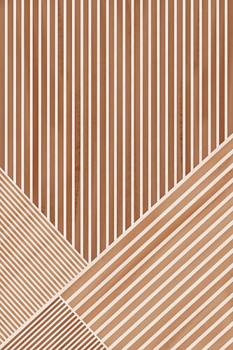Abstract Earthy Stripes Art Print by Melloi Art Prints
