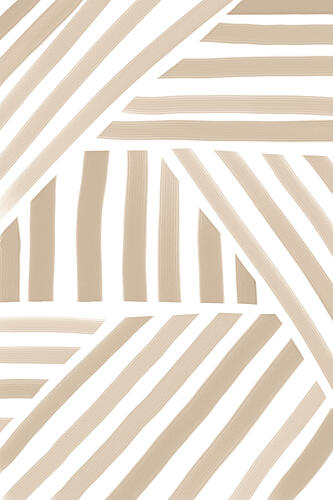 Clean Neutral Stripes Art Print by Melloi Art Prints