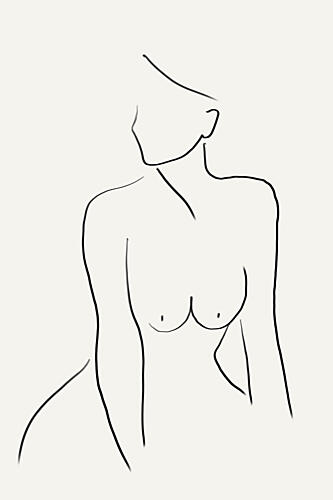 Minimalist Female Form Art Print
