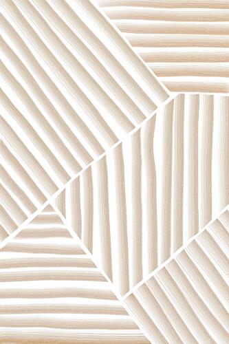 Abstract Wavy Lines Pattern Art Print by Melloi Art Prints
