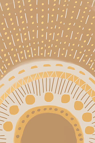 Boho Desert Sun Bohème reproduction