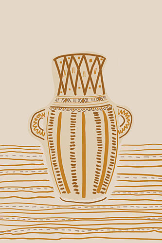 Boho Ceramic Vase Bohème reproduction