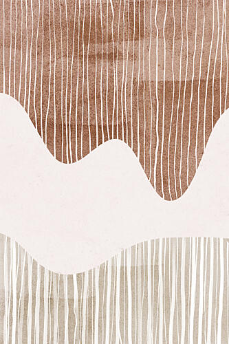 Earthy Abstract Landscape Art Print by Melloi Art Prints
