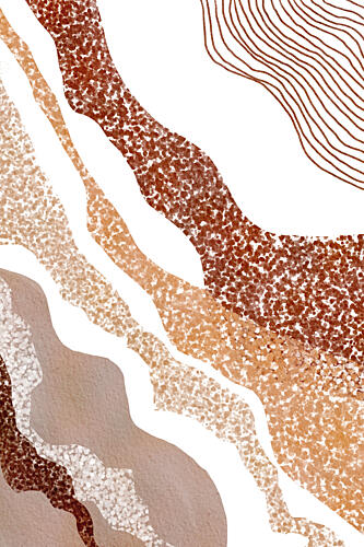 Warm Earth Abstract Art Print by Melloi Art Prints