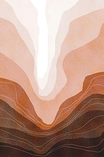 Layered Desert Mountains Montagne reproduction