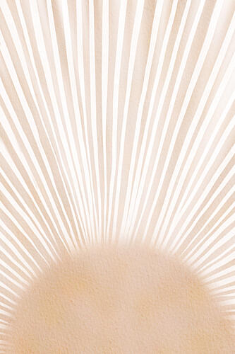 Warm Sunrise Rays Aquarelle reproduction