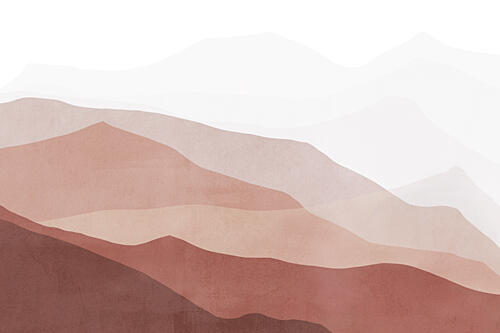 Layered Earthy Mountains Montagne reproduction