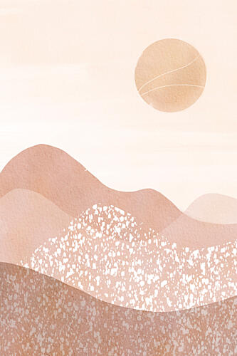 Boho Desert Sun Bohème reproduction