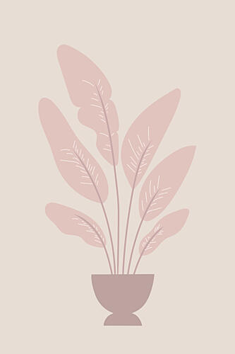 Potted Blush Botanical Nature reproduction