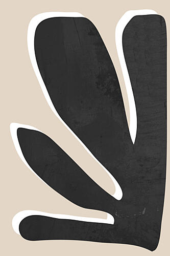 Abstract Botanical Form Art Print by Melloi Art Prints