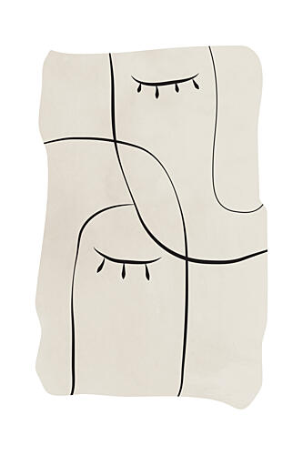 Serene Abstract Faces Art Print by Melloi Art Prints