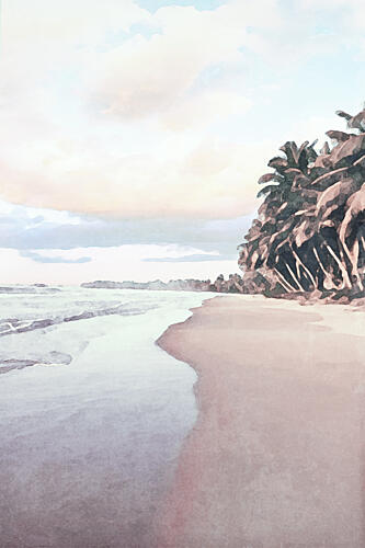 Tropical Beach Serenity Bord de mer reproduction