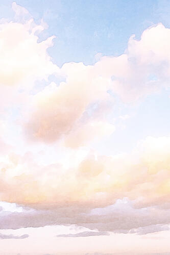 Dreamy Pastel Sky Art Print by Melloi Art Prints
