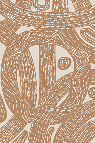 Indigenous Earth Pattern Art Print by Melloi Art Prints