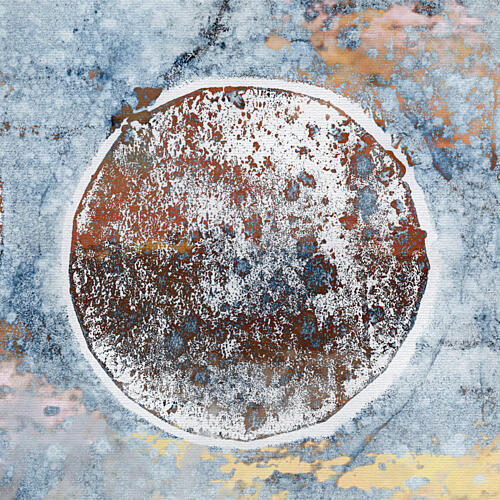Celestial Grunge Orb Art Print