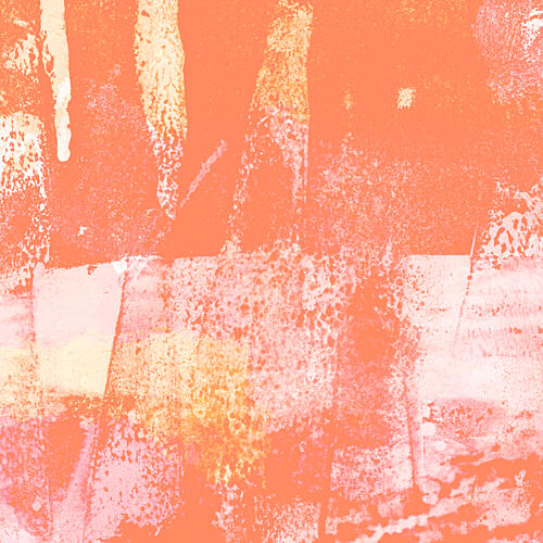 Textured Coral Abstract Art Print