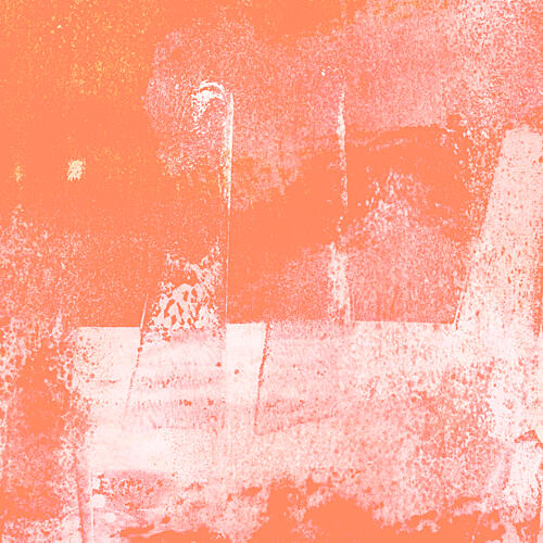Faded Orange Grunge Art abstrait reproduction