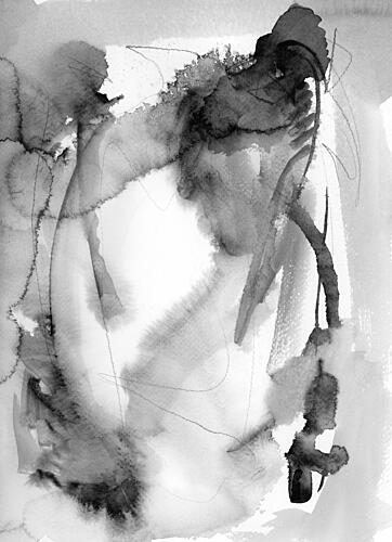 Fluid Ink Abstract Art Print by Ghazal Riyazi
