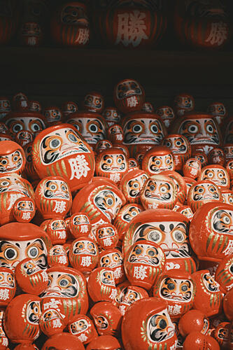 Japanese Lucky Daruma Art japonais reproduction