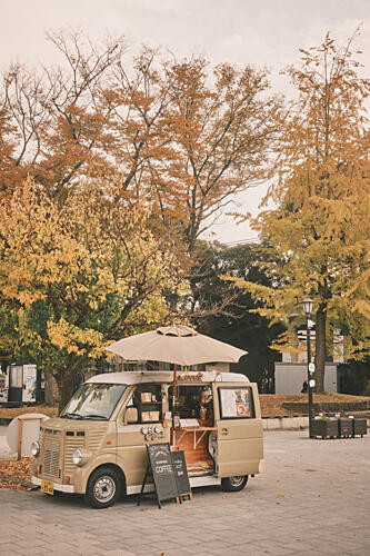 Autumn Coffee van Café reproduction