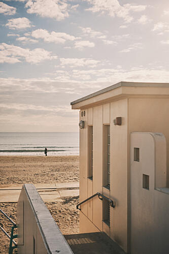 Coastal Building Solitude Art Print by Luca Stefanelli