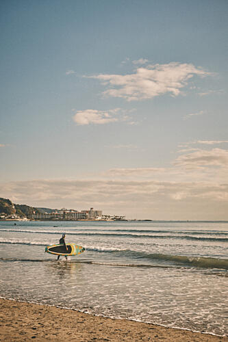 Coastal Paddleboarder Ready Art Print by Luca Stefanelli