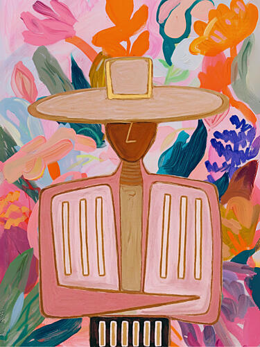 Floral Boho Western Print, Cowboy Poster, Trending Wall Art Bohème reproduction