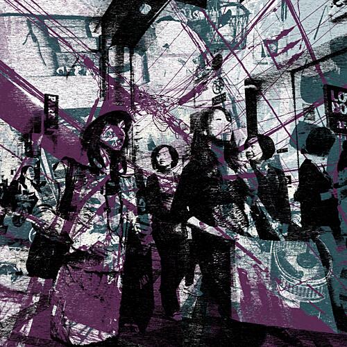 Urban Purple Flow Art Print by Brut Carniollus