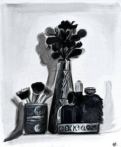 Elegant Beauty Still Life Art Print by Cheregi Augusta Daniela