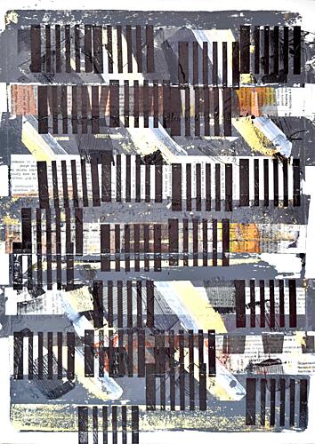Urban Barcode Abstract Art Print by Oleg Pospelov