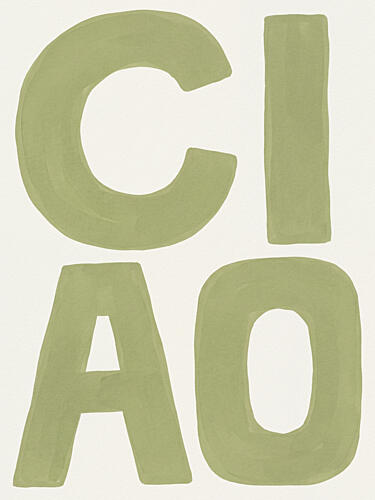 Hand Painted Ciao Art Print