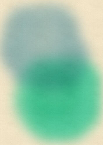 Soft Blue Green Gradient Art Print by Nicholas