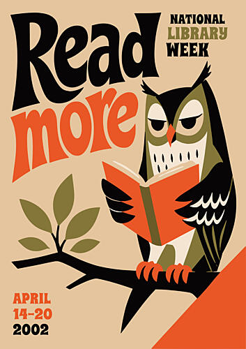 Wise Owl Reading Art Print