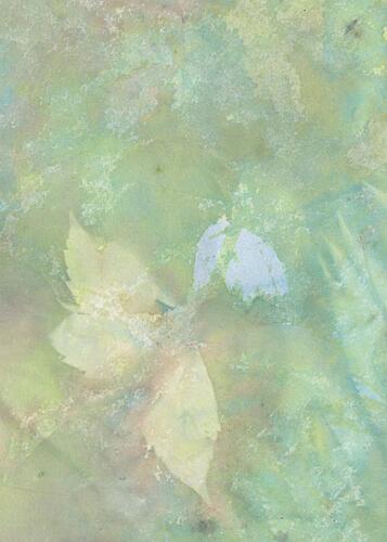Soft Pastel Leaves Art Print