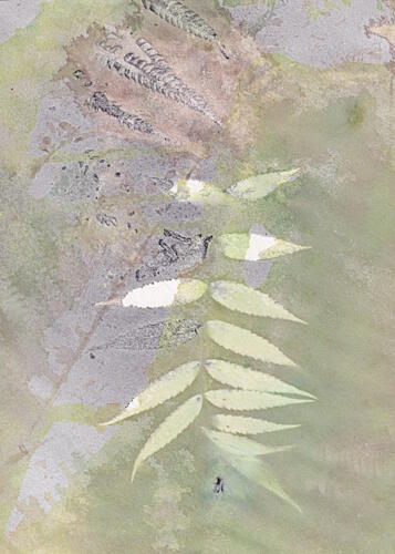 Soft Botanical Greens Art Print