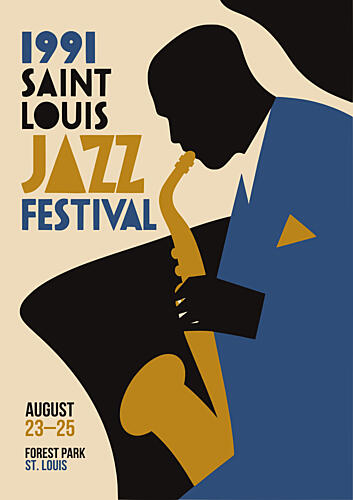 Jazz Saxophonist Silhouette Art Print